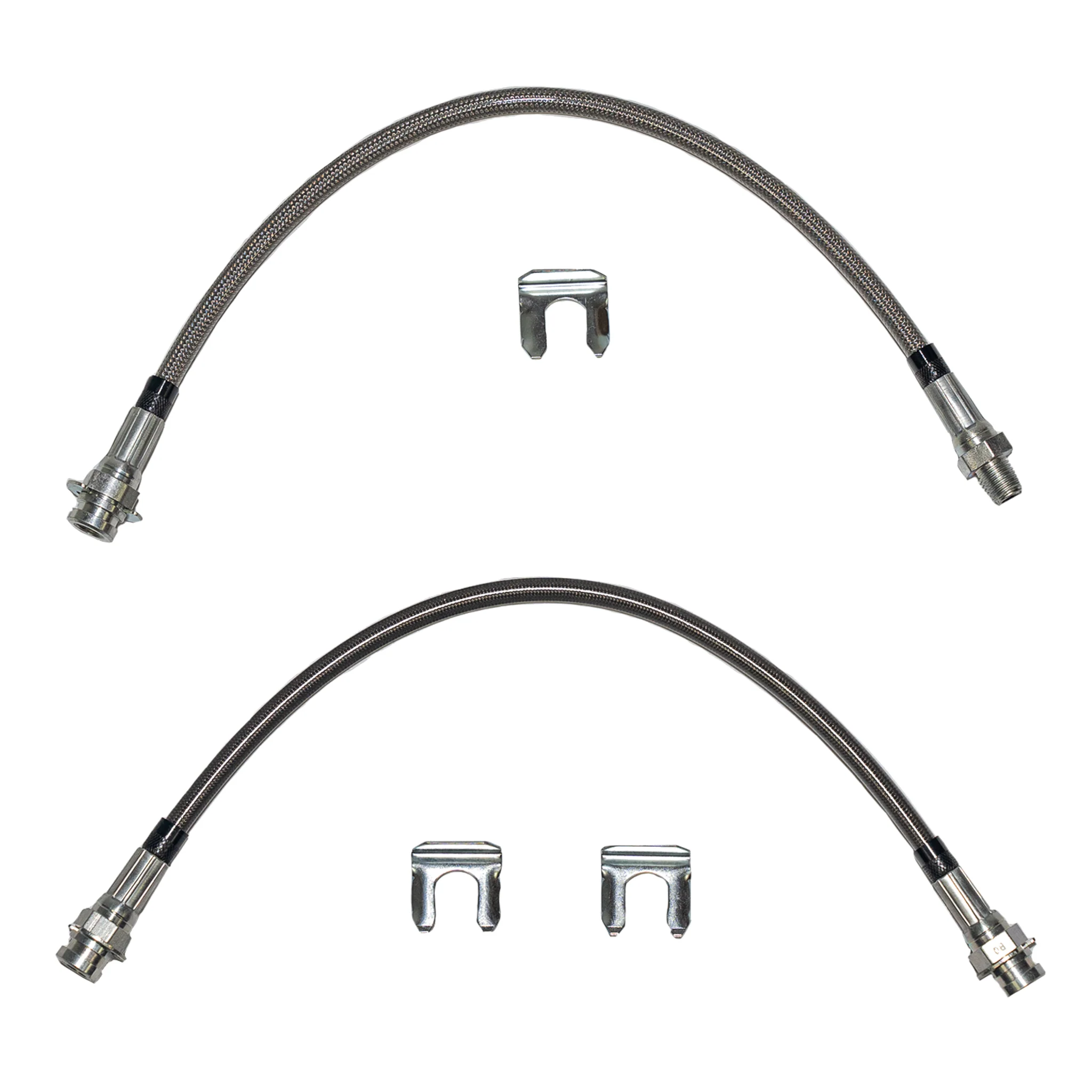 HSK0026SS - 70-71 Mopar A-Body, w/ Front Disc Brake Hose Kit; Braided Stainless