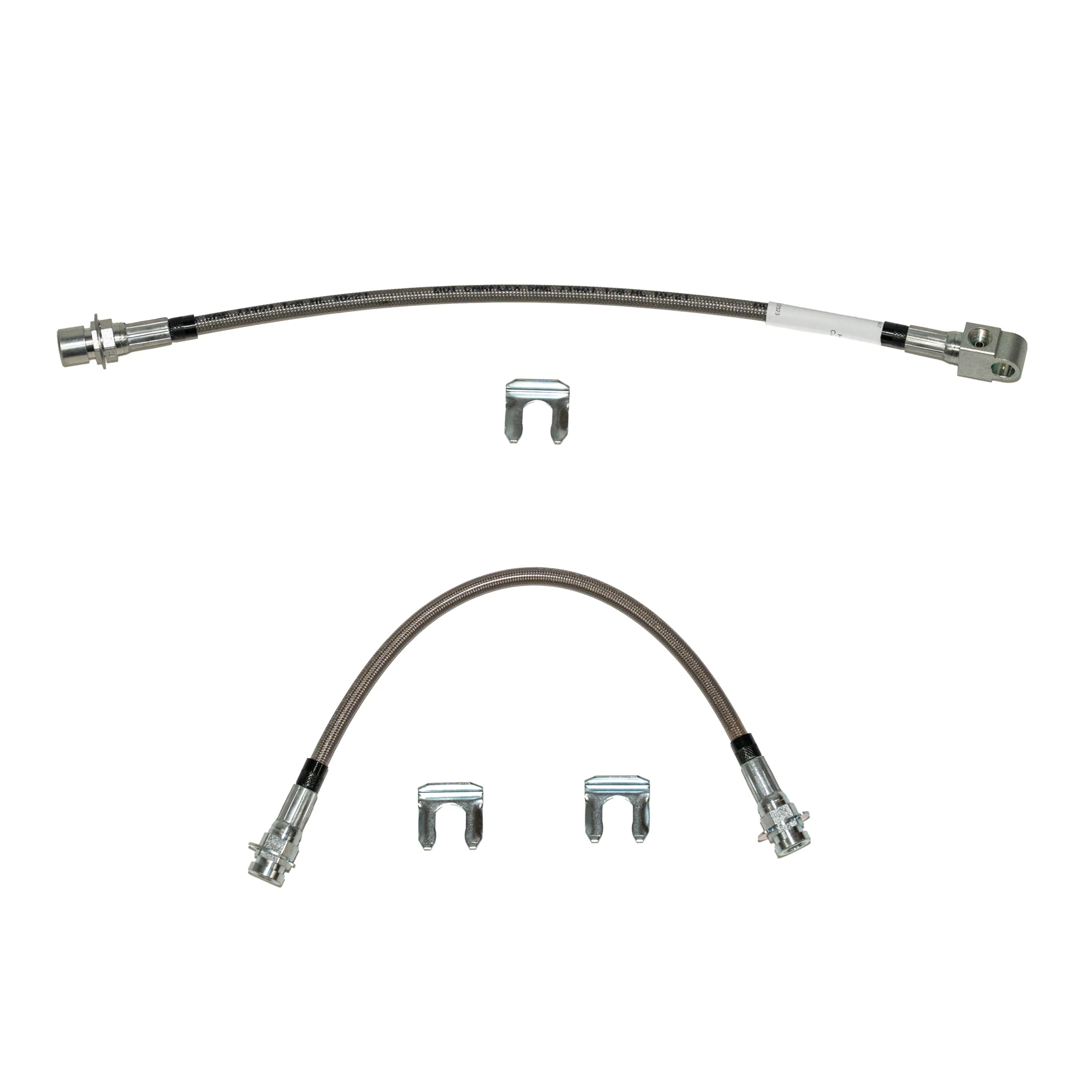 HSK0043SS - 68 GM A-Body Brake Hose Kit; Braided Stainless