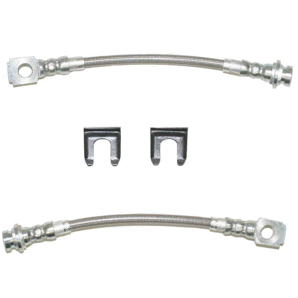 HSP0023SS- 00-06 GM SUV 1500 Rear Caliper Hose Set; Braided Stainless