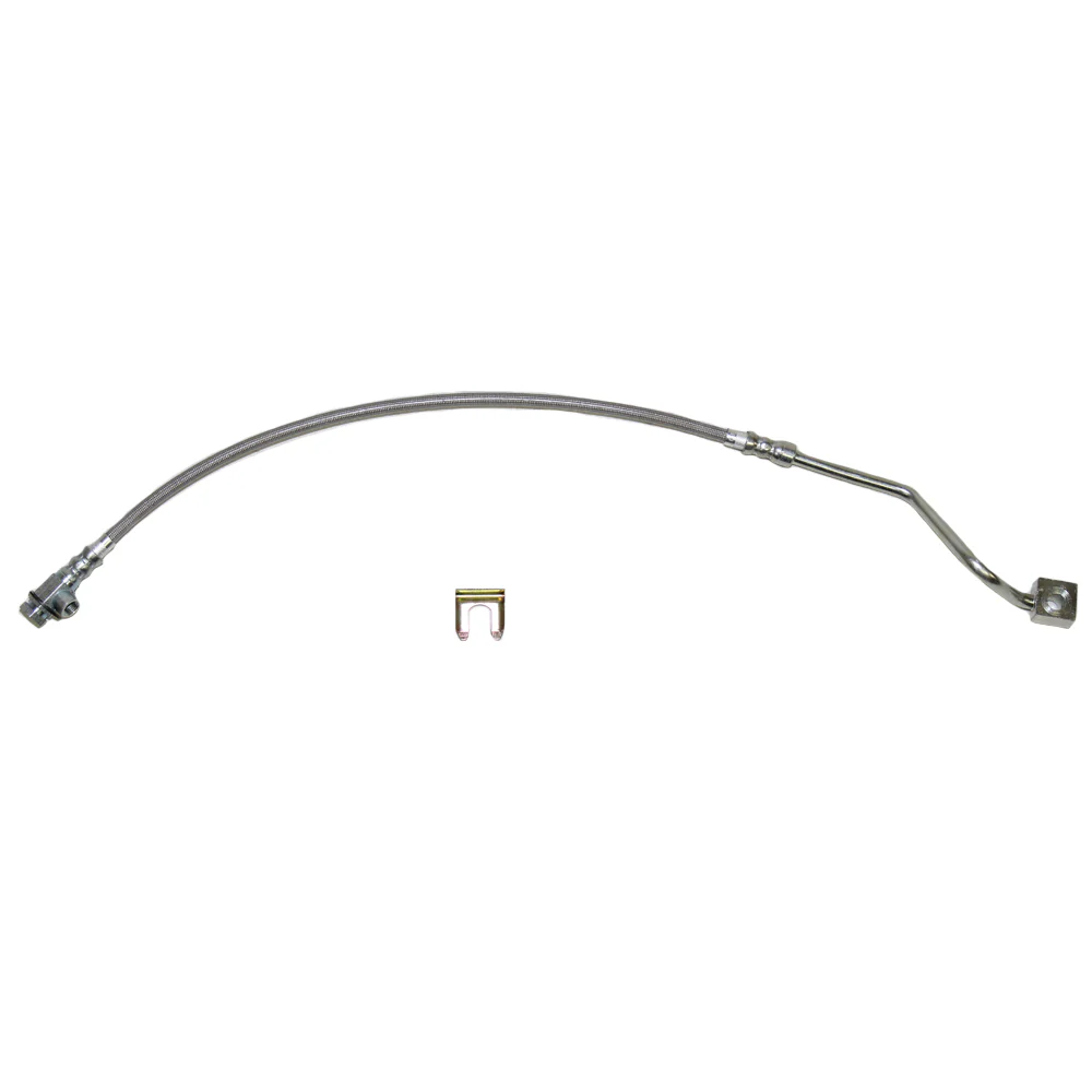 HSP0038SS - 99-04 F-250/F-350, 4wd, RWABS; Left Front Brake Hose; Stainless