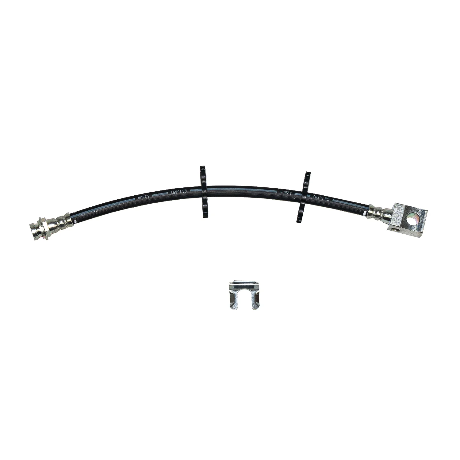 HSP4015SS - 66-69 Mopar B-Body, w/ 8 3/4 Inch Rear Axle Rear Brake Hose; Braided Stainless