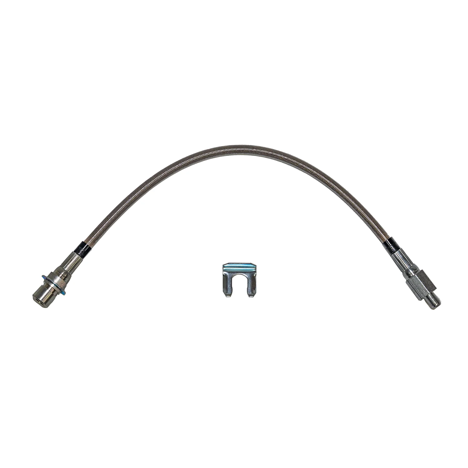 HSP4312SS- 67-70' Ford Mustang, 67-71' Fairland, Torino & 67-70' Mercury Cougar Front Drum Brake Flex Hose, 2 Required; Stainless