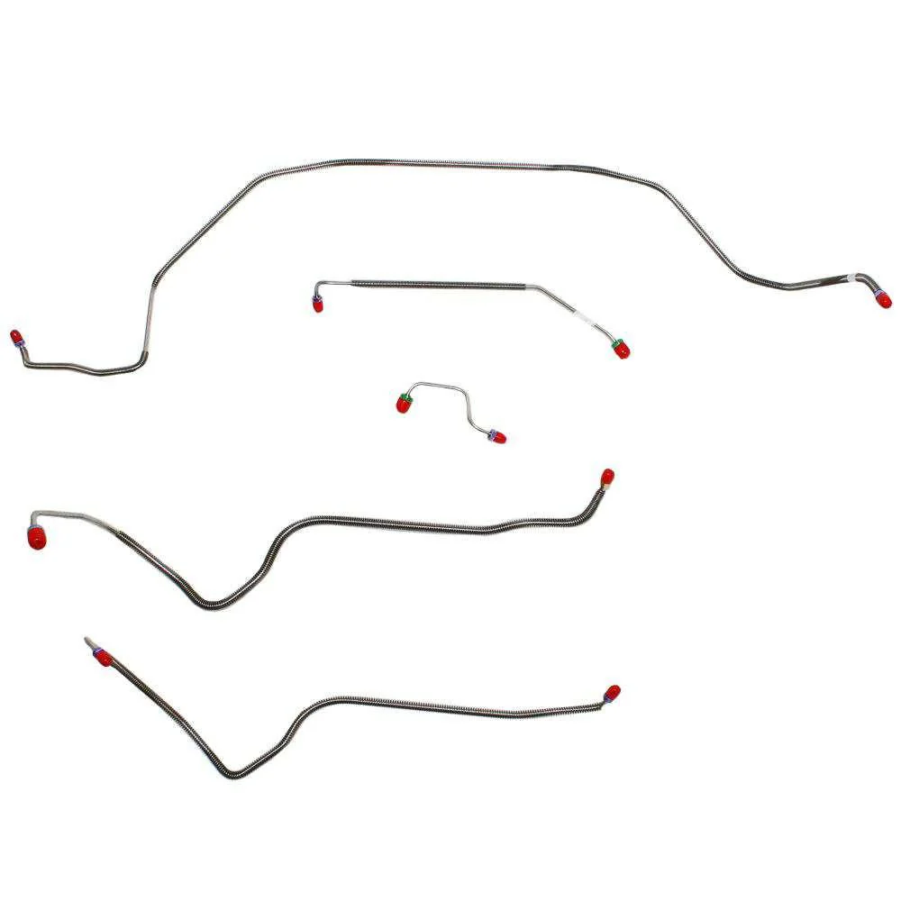 MKT7001- 70 Chevy Monte Carlo, Power Disc, Front 5pc Brake Line Set