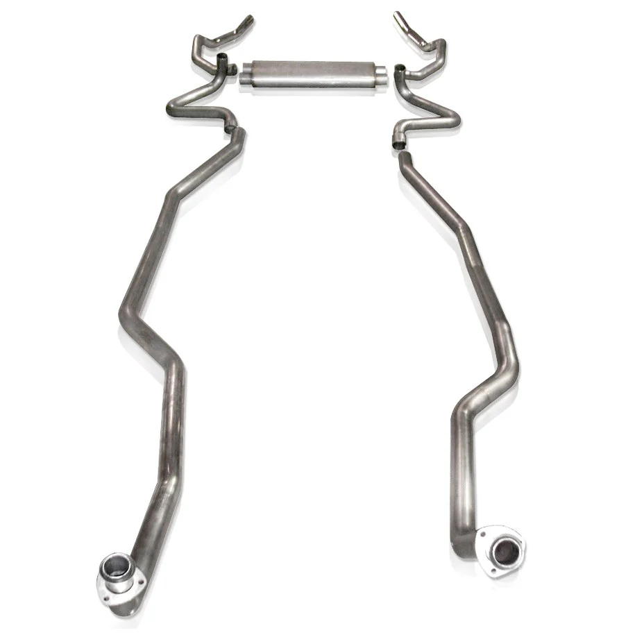 Stainless Works BBC Aluminized Catback Chambered Rounds Fits Factory Manifolds - Image 2