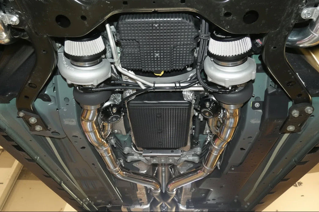 (2015-2023) Mustang GT 5.0 2nd Gen Mid- Mount Twin Turbo System - S550 - Image 4