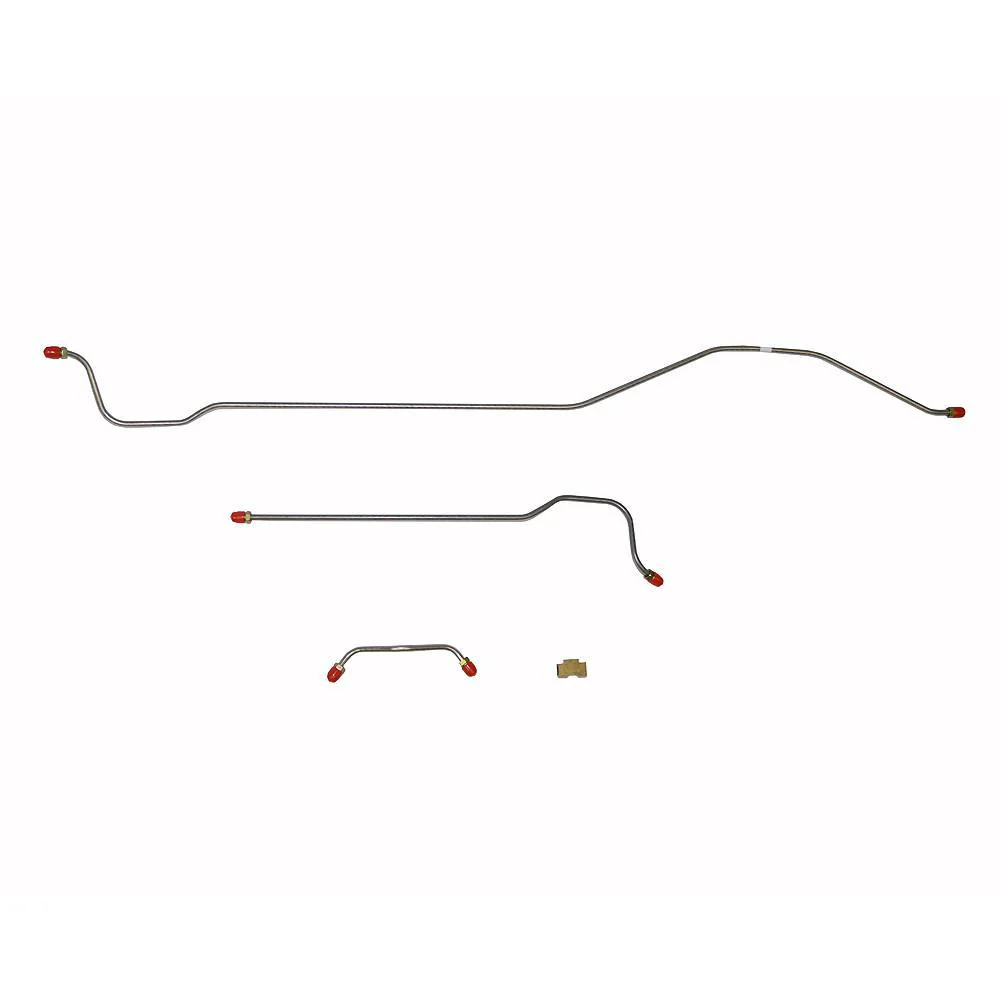 PRA6101- 61 Pontiac Catalina, Bonneville; 3pc Rear Axle Brake Line Set - Image 2