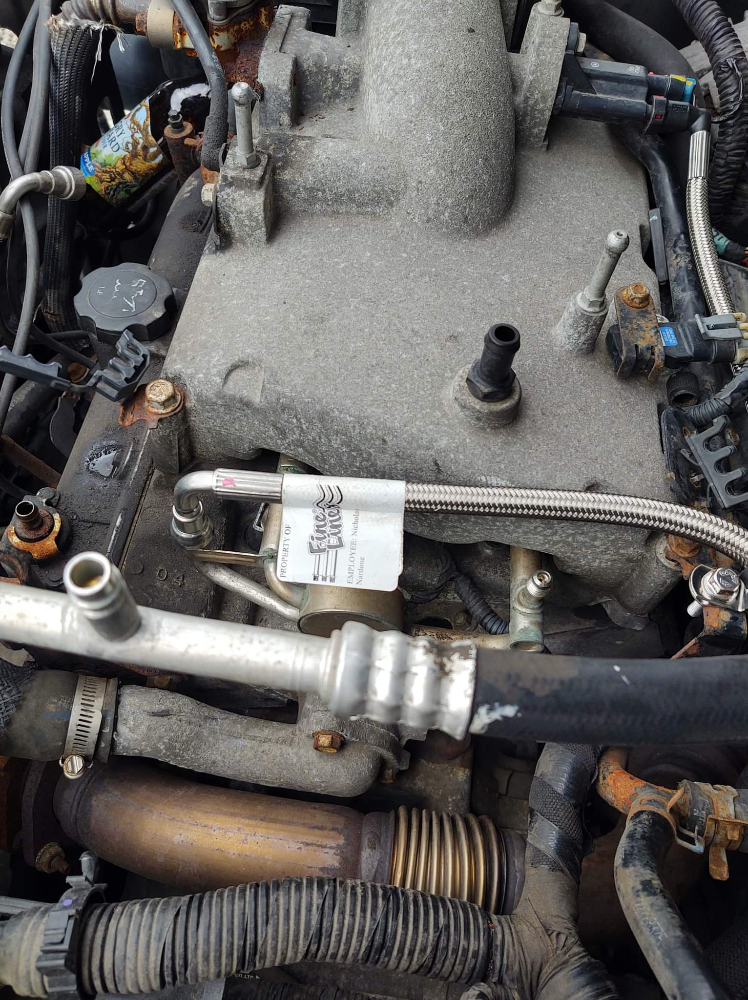 QFF0023SS- 05-10 Chevy Equinox Complete Braided Stainless Fuel Line Kit - Image 3