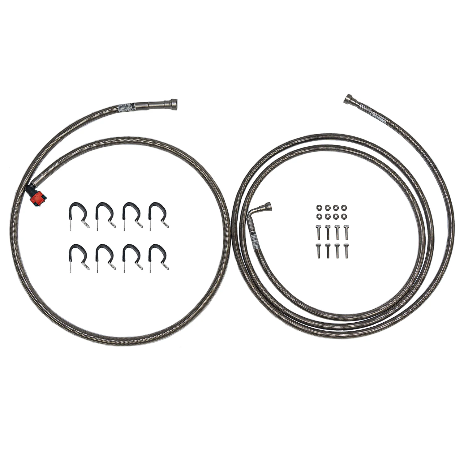 QFF0032SS - 2009 F150 XLT Ext Cab/Short Bed 5.4L Triton, Quick Fix Fuel Set; Braided Stainless