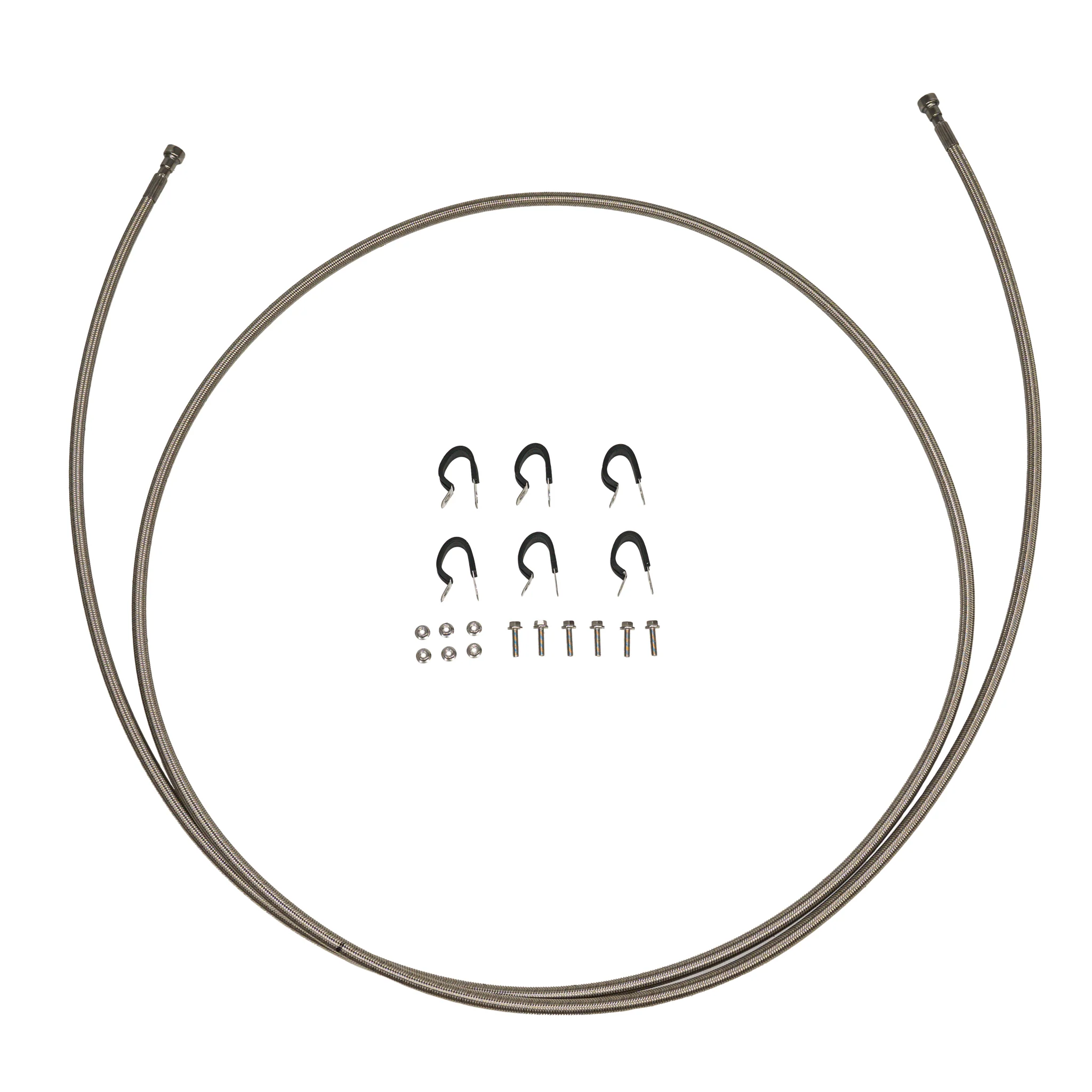 QFF0042SS - 95-99 GMC / Chevy Suburban 2500, Quick Fix Fuel Kit; Braided Stainless - Image 2