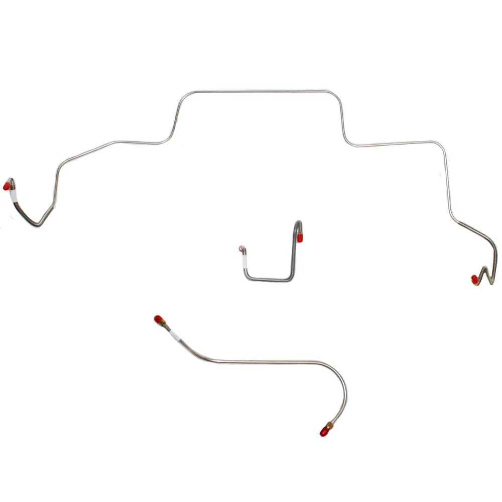 RKT6601- 66 Mopar B-Body, Standard Brakes, Right-Front Line Routes OVER Frame & Straight Across Firewall, 3 Line Set - Image 2