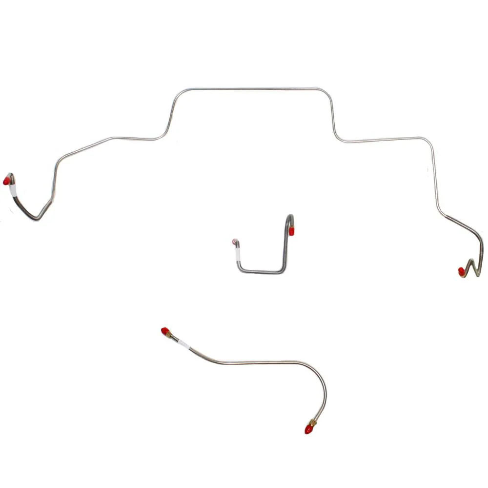 RKT6602- 66 Mopar B-Body, Power Brakes, Right-Front Line Routes OVER Frame & Straight Across Firewall, 3 Line Set - Image 2
