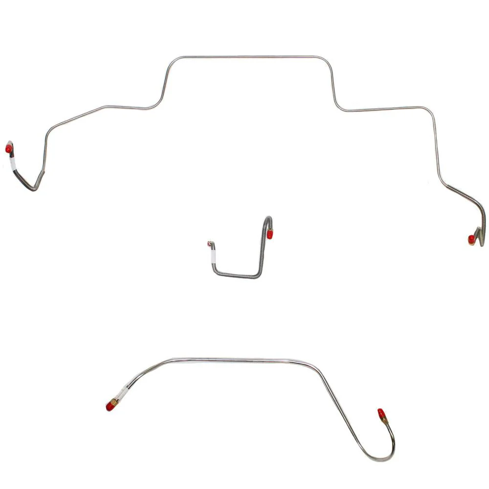 RKT6605- 66 Mopar B-Body, Hemi, Power Brakes, w/  Right-Front Line Routes OVER Frame, w/ Hump OVER Firewall, Front 3 Line Kit