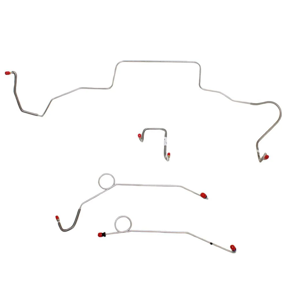 RKT6704- 67 Mopar B-Body, Power Brakes w/ Right-Front Line & Routes OVER Frame, Front 4 Line Kit - Image 2