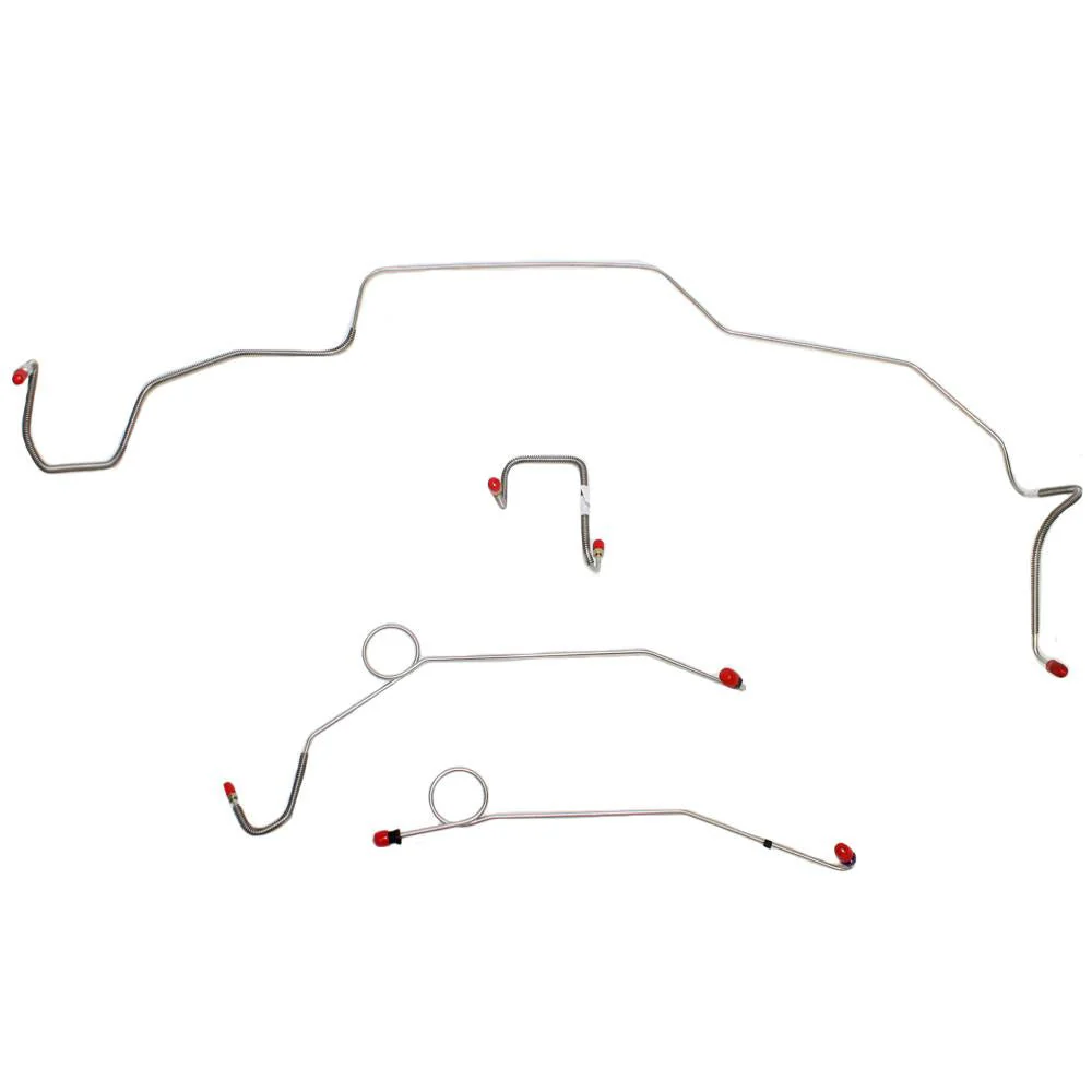 RKT6706- 67 Mopar B-Body w/ Right-Front Line Attaches to Inner Fender, Power Brakes w/ Right-Front thru Inner Fender, Front 4 Line Kit - Image 2