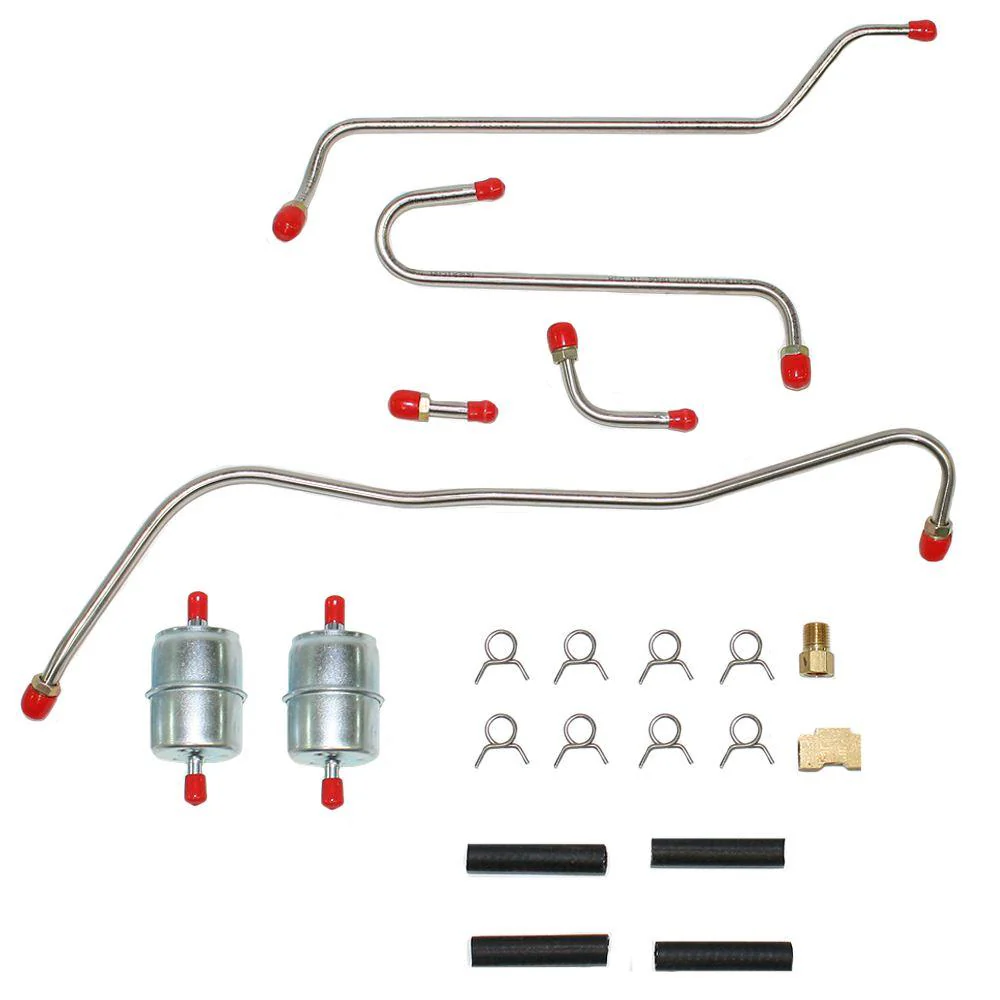 RPC6407- 64 Mopar B-Body 413/426CID Max Wedge w/ Dual Edelbrock 4BBL Pump to Carb Fuel Lines - Image 2
