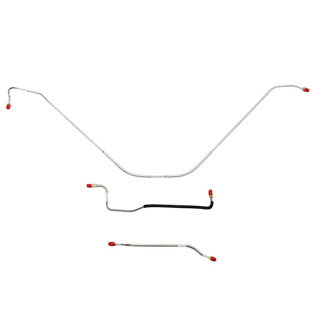 SKT5502- 55 Ford Thunderbird w/ Power Brakes, Front 3pc Brake Line Set - Image 2