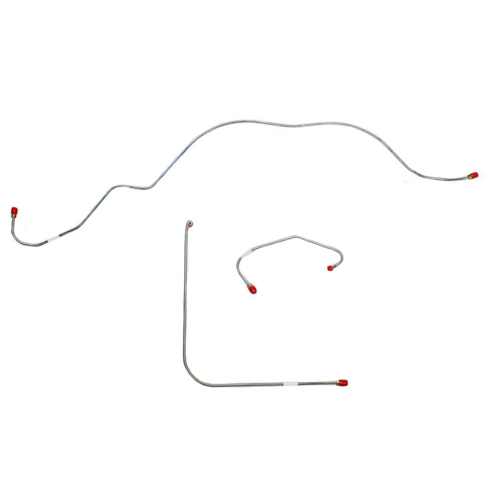 SKT5901- 59-60 Ford Thunderbird w/ Standard Brakes/ Power Brakes w/ Booster Mounted Under Dash; Front 3pc Brake Line Set