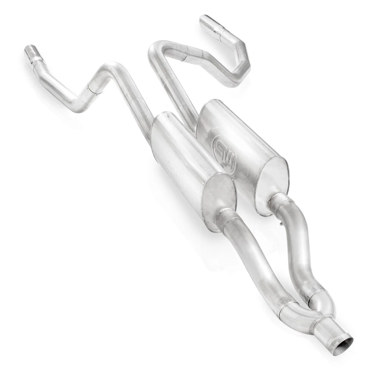 Stainless Works Catback Dual Turbo Chambered Mufflers Factory Connect