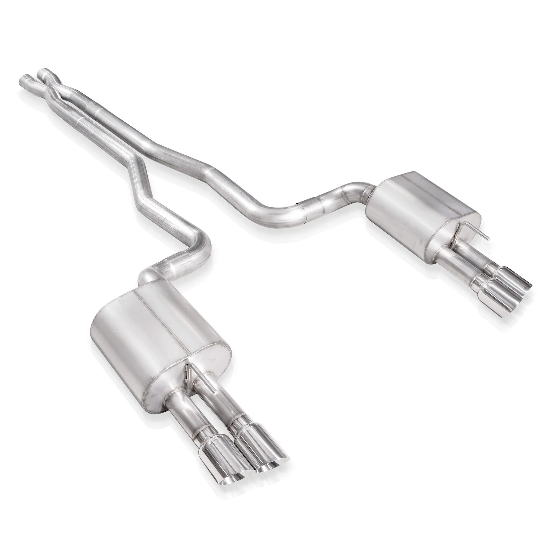 Stainless Works Catback Dual Turbo Chambered Mufflers Performance Connect