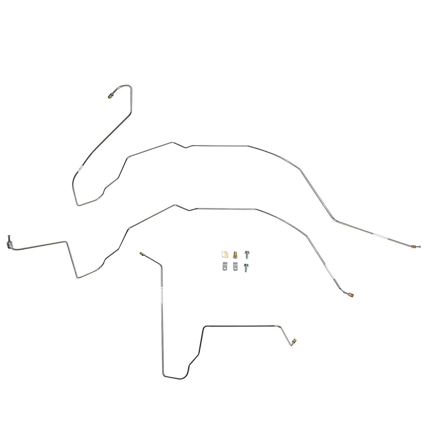 TKT6412- 63-66 GM Truck Dual M/C Power Disc Brake Conversion, Front Brake Line Kit - Image 2