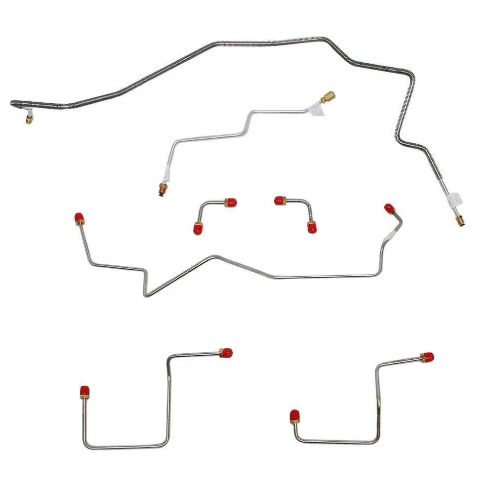 TKT9711- 00-04 Chevy S-10, 01-04 GMC Sonoma 2wd, AWABS, Disc [front]/Drum [rear] Front Brake Line Kit - Image 2