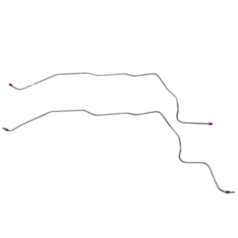 TTC7601SS- 76-80' Chevy C10/20, GMC C1500/2500 2wd, Small Block, Turbo-Hydramatic 350/400 Transmission Cooler Line Set; Stainless