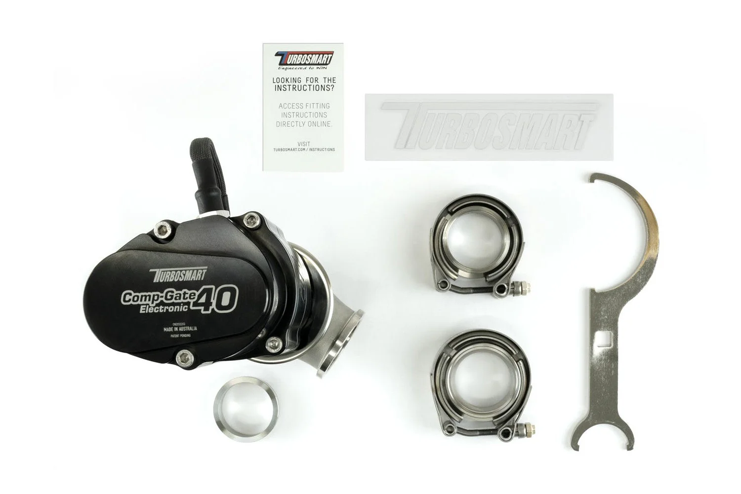 Turbosmart GenV Electronic CompGate40 Electronic External Wastegate - Image 3
