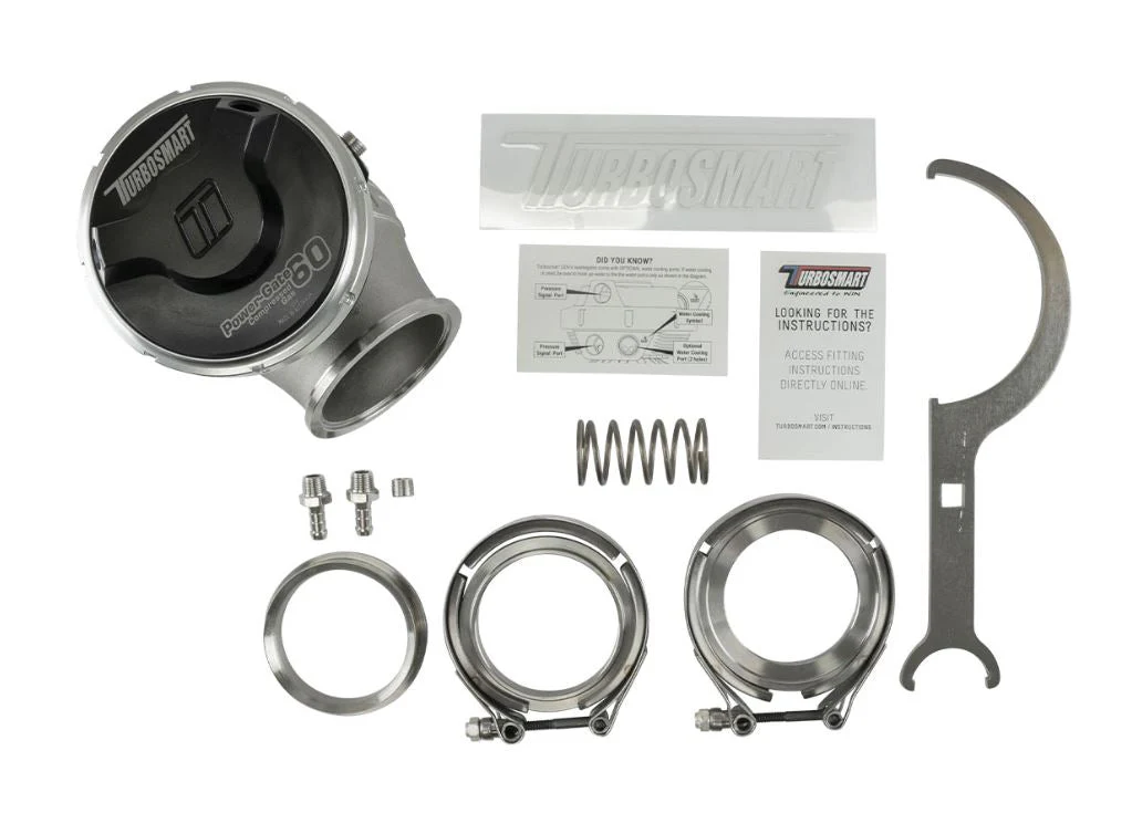 Turbosmart GenV PowerGate60CG ‘Compressed Gas’ 5psi External Wastegate (Black) - Image 4