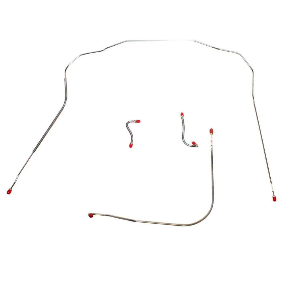 VKT5401- 54 Chevy Corvette, Front 4pc Brake Line Kit w/ 3/16 Front Cross-Over Line - Image 2