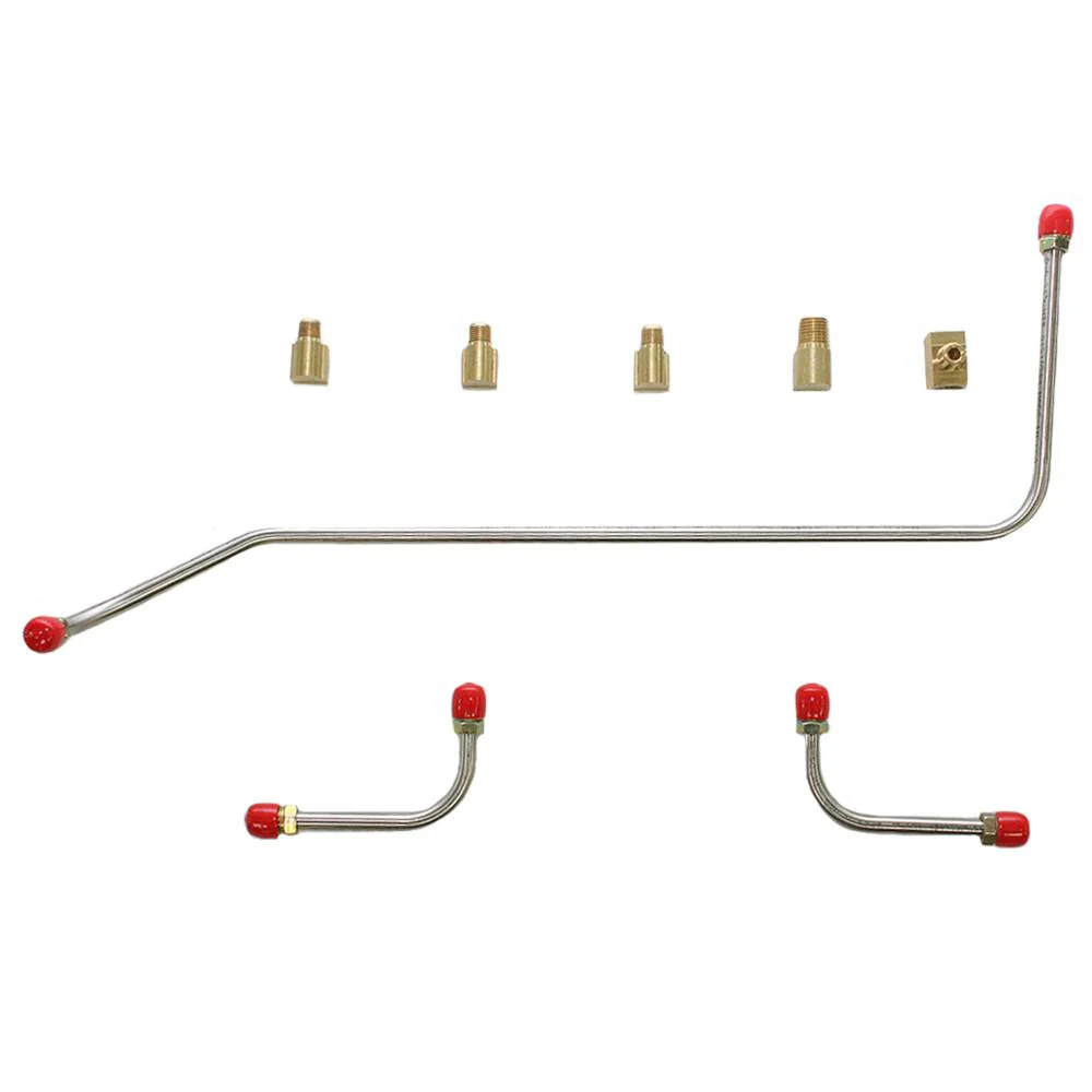 VPC5604- 56-58 Chevy Corvette, 265/283 8cyl, 2 X 4 BBL. Pump to Carb Line (3 Line & 5 Fittings)