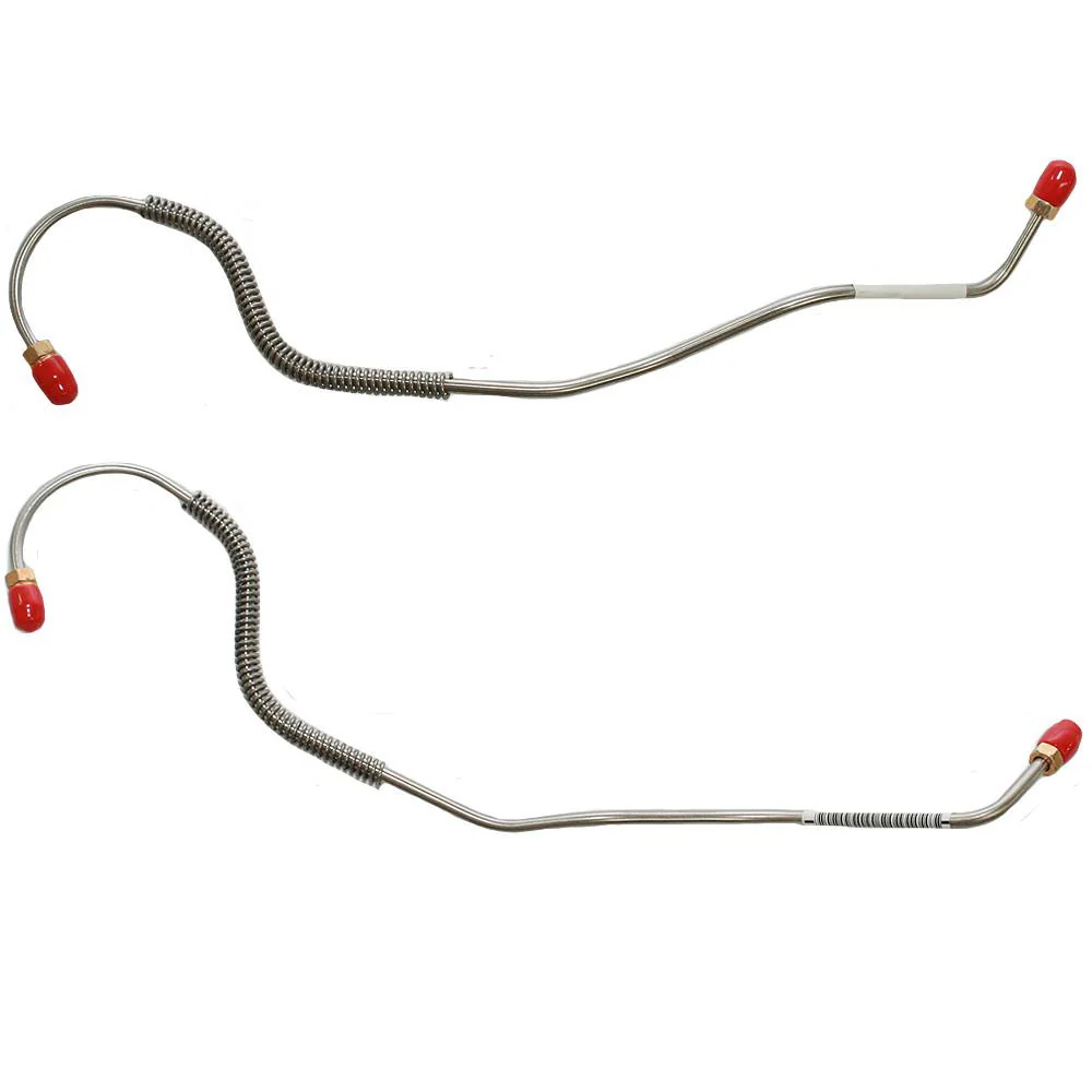 VRA6502- 65-69 Chevy Corvette, Rear Disc Brake Caliper Lines, 2pc w/ Armor - Image 2