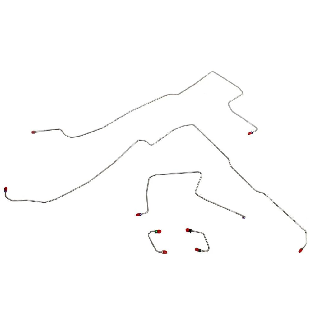 WKT0355- 97-06 Jeep Wrangler, No Anti-Lock Brakes, Front Disc/Rear Drum, Front Brake Line Set - Image 2