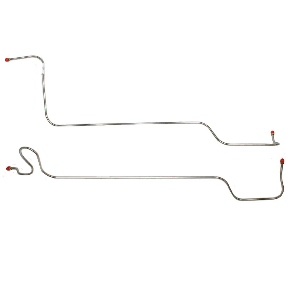 XTC6601SS- 66-67' Chevy Chevy II/Nova; Powerglide Transmission Cooler Lines w/o Spacer at Radiator; Stainless