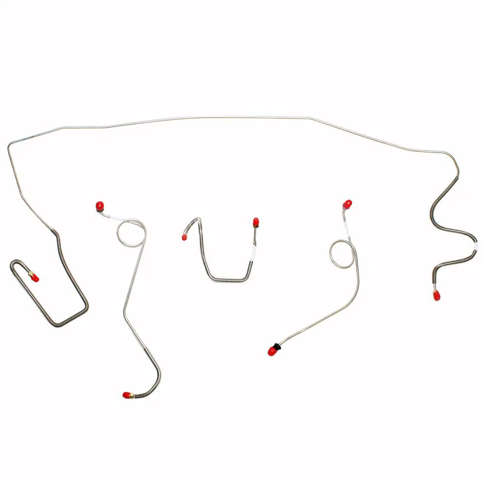 YKT6801- 68-72 Mopar A-Body, Standard Disc/Drum Brakes, 4 Line Front Kit - Image 2