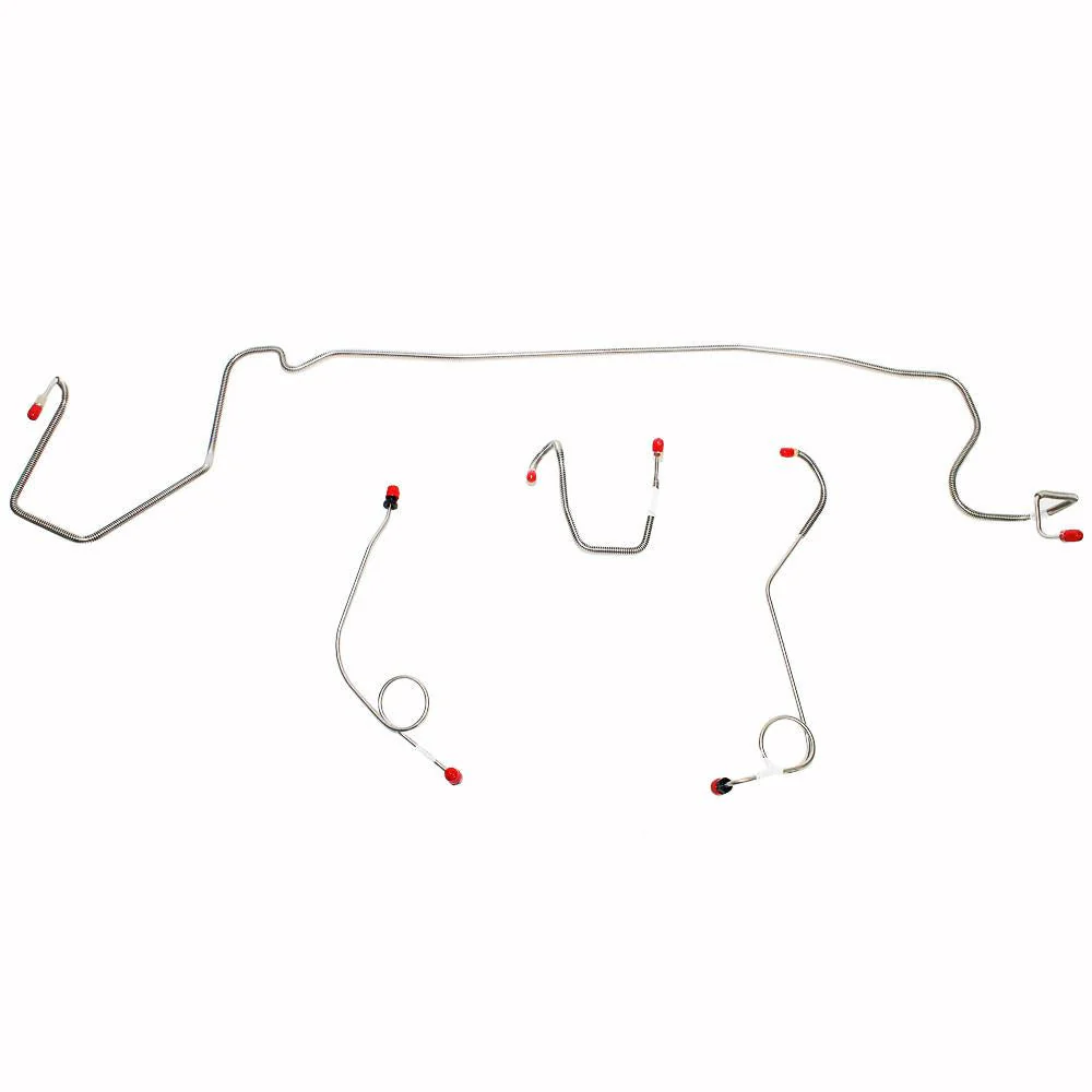 YKT7401- 74 Mopar A-Body Standard Disc/Drum Brakes, 4 Line Front Kit - Image 2