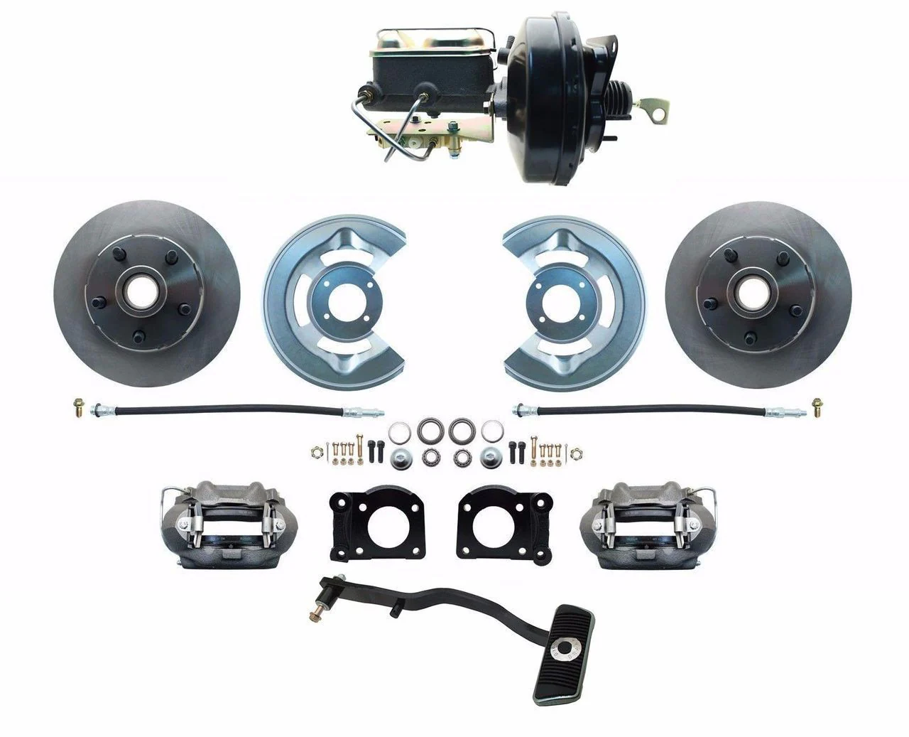 ZDC0002- 67-69 Mustang Power Front Disc Brake Conversion Kit with Disc Front / Drum Rear, Auto Trans Only
