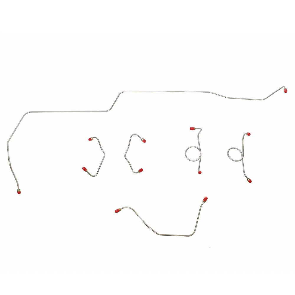 ZKT6503- 65-66 Ford Mustang w/ Disc Brakes, 6pc Brake Line Set - Image 2