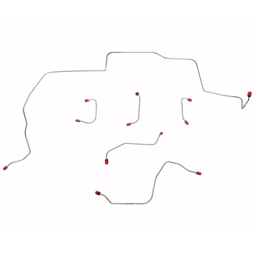 ZKT6803- 68-69 Ford Mustang, Mercury Cougar, w/ Power Disc Brakes, Front 6pc Brake Line Set - Image 2