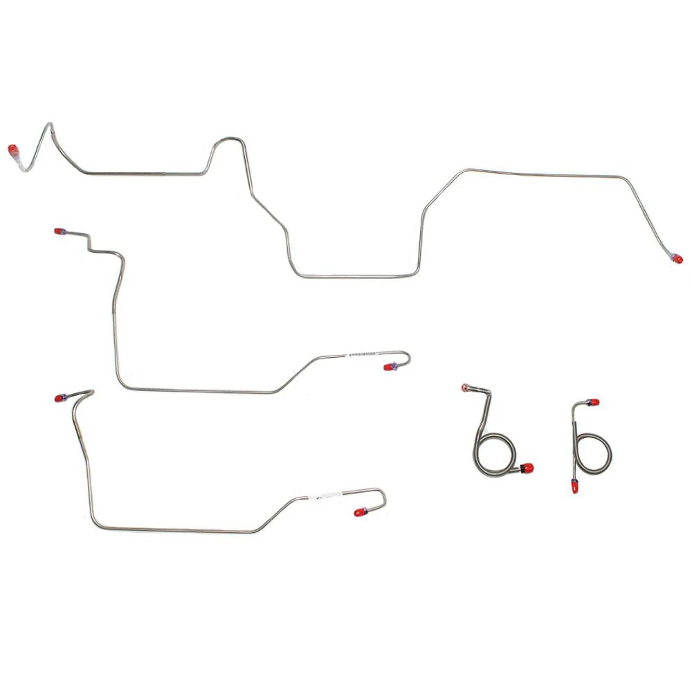 ZKT7102- 71-72 Ford Mustang, Mercury Cougar w/ Power Disc Brakes, Front 5pc Brake Line Set