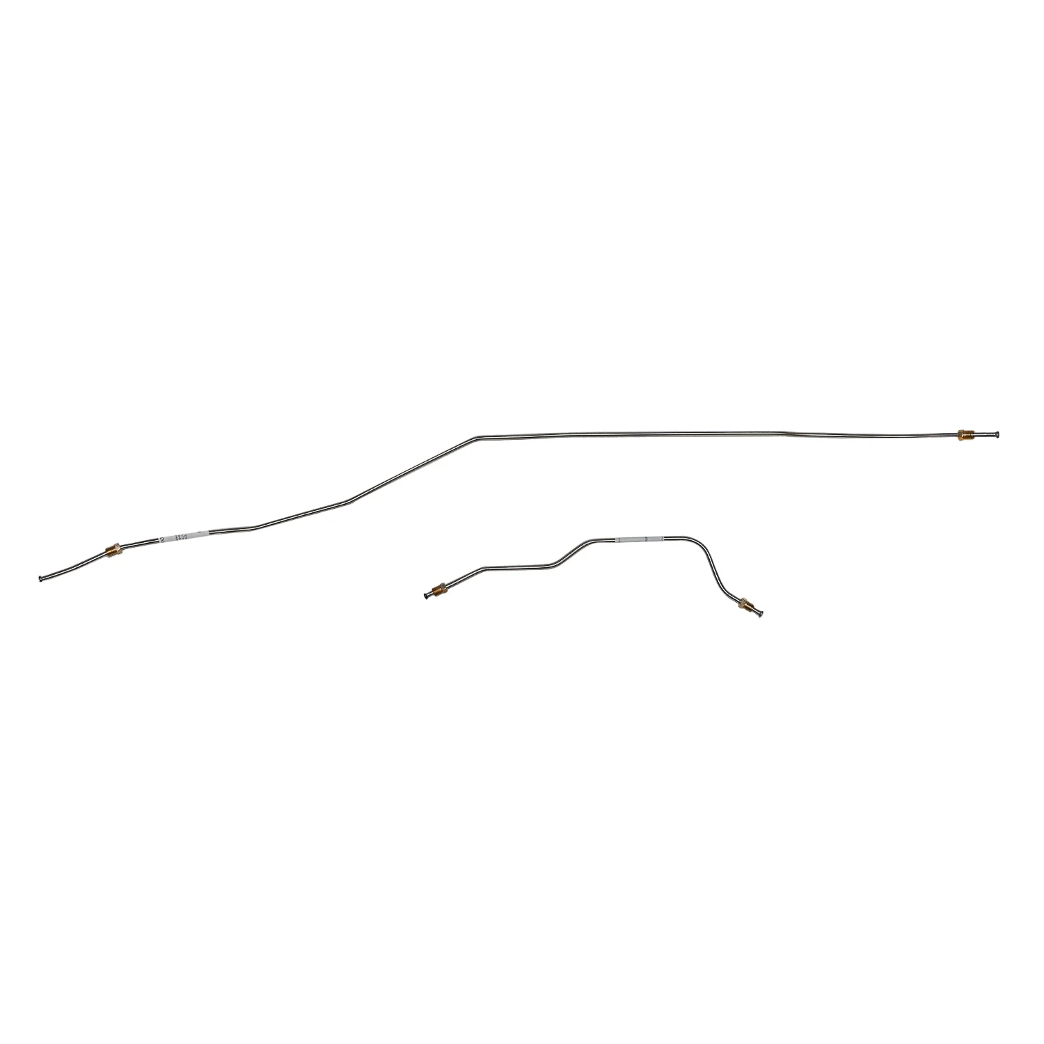 ZRA6402- 64-66 Ford Mustang w/ 8 Axle, Single Exhaust; Rear Axle Brake Lines, 2pc Set