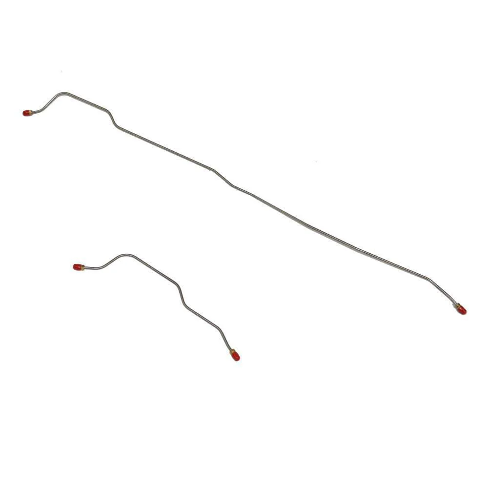 ZRA6403- 64-66 Ford Mustang, 8 or 9 Axle, Dual Exhaust; Rear Axle Brake Lines, 2pc Set - Image 2