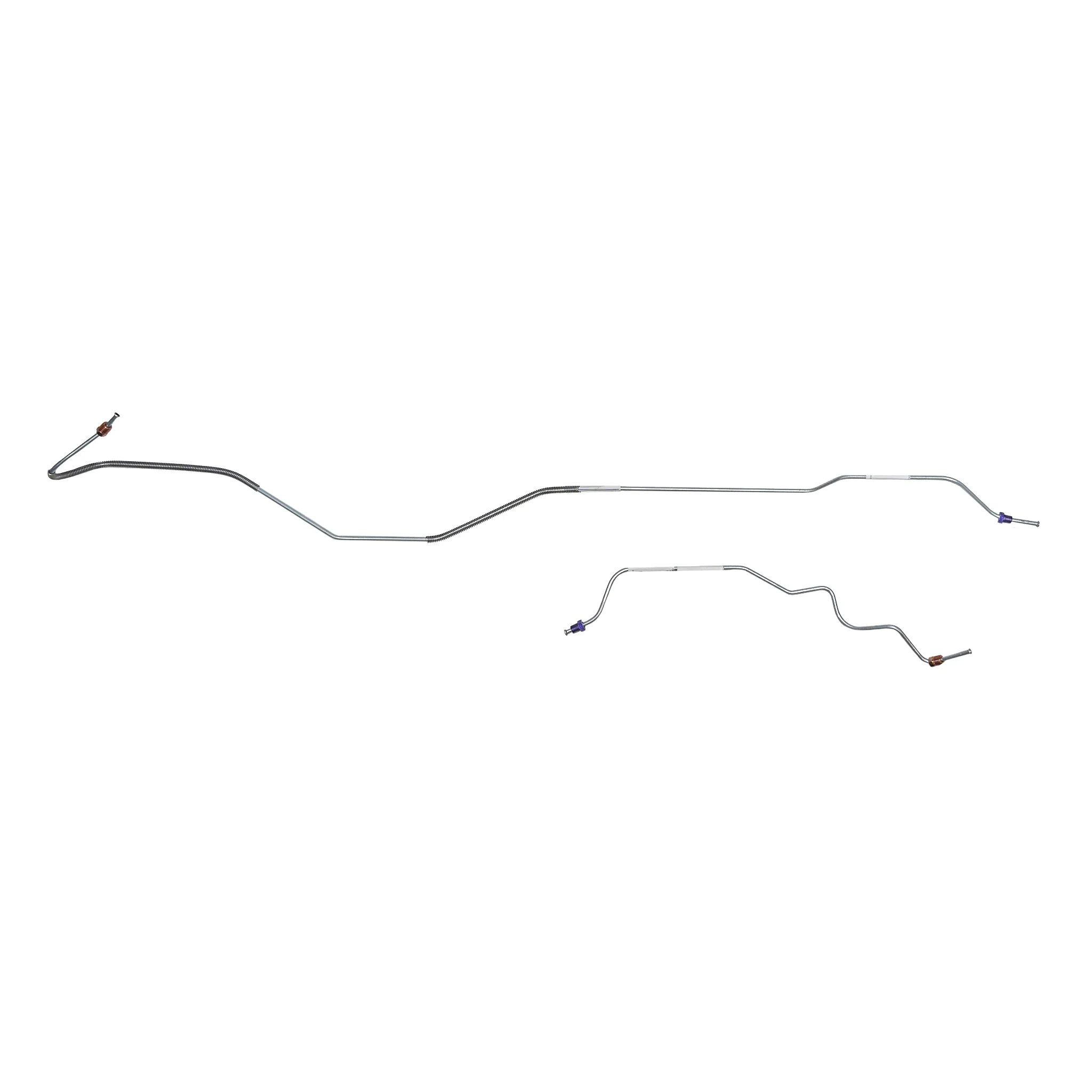 ZRA7002- 70 Ford Mustang, 8 Rear Axle; 2pc Rear Axle Brake Line Set