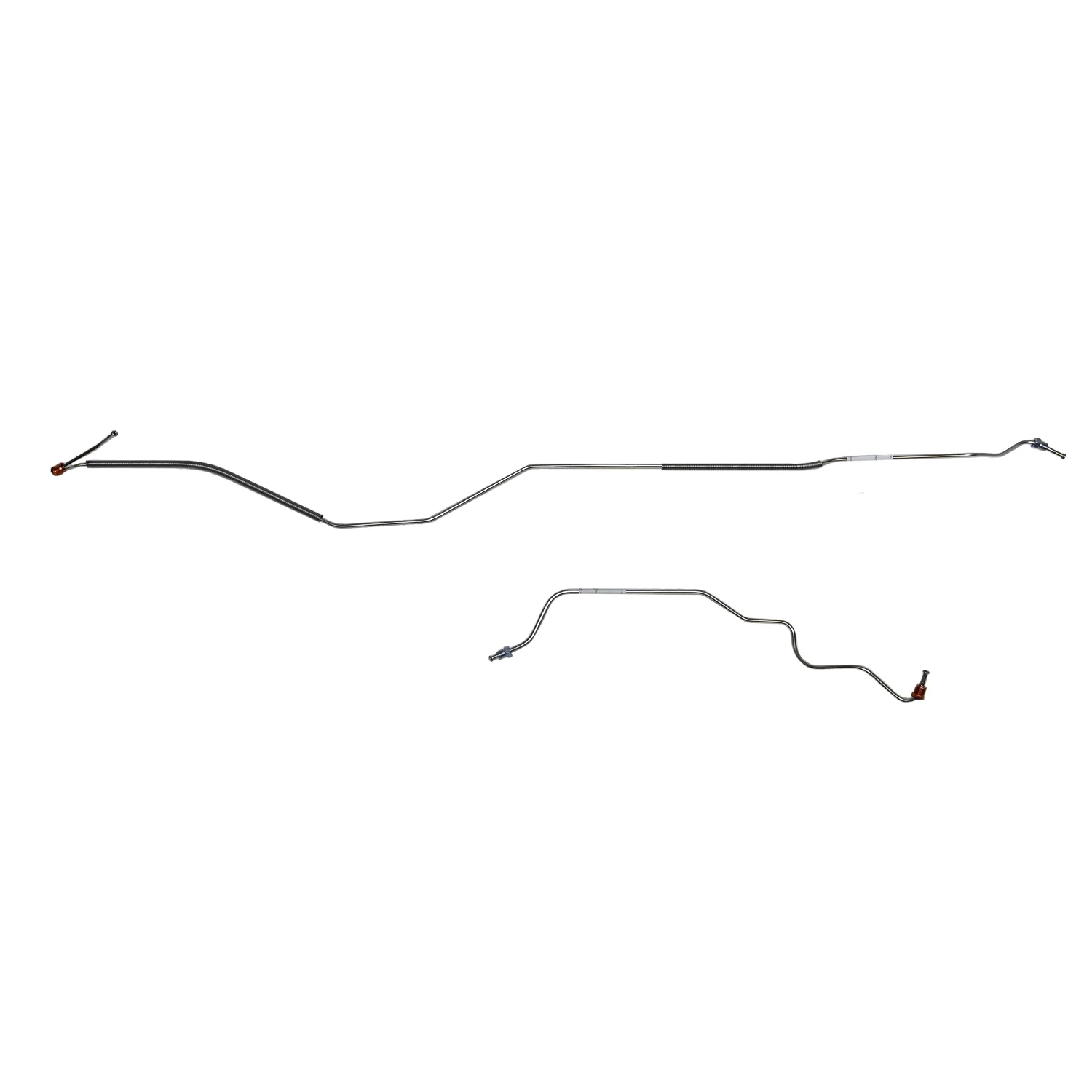 ZRA7102- 71-73 Ford Mustang w/ 8 OR 9 Rear Axle; 2pc Rear Axle Brake Line Set - Image 2