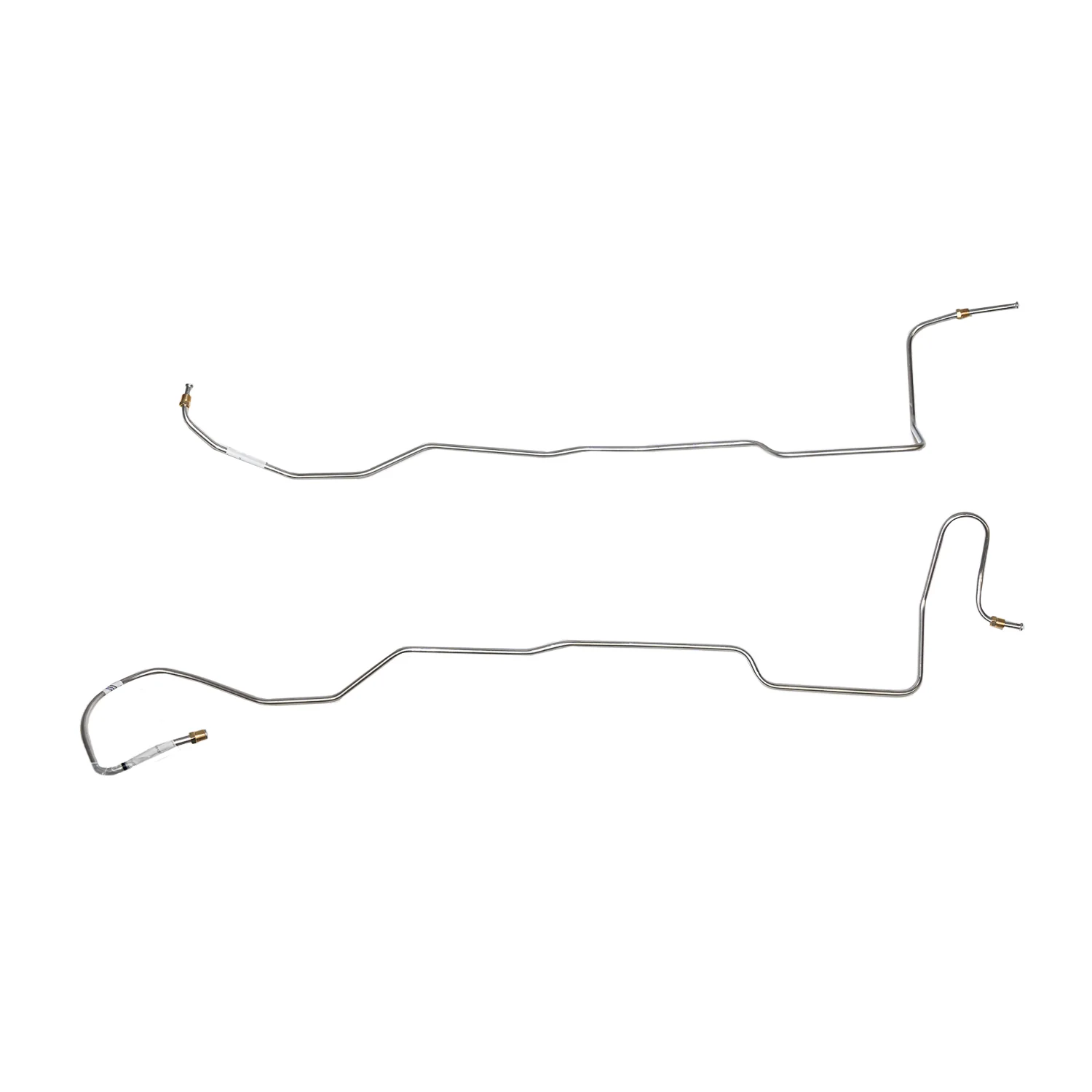 ZTC6601SS- 66 Ford Mustang, 6cyl. C4 2pc Transmission Cooler Line Set; Stainless