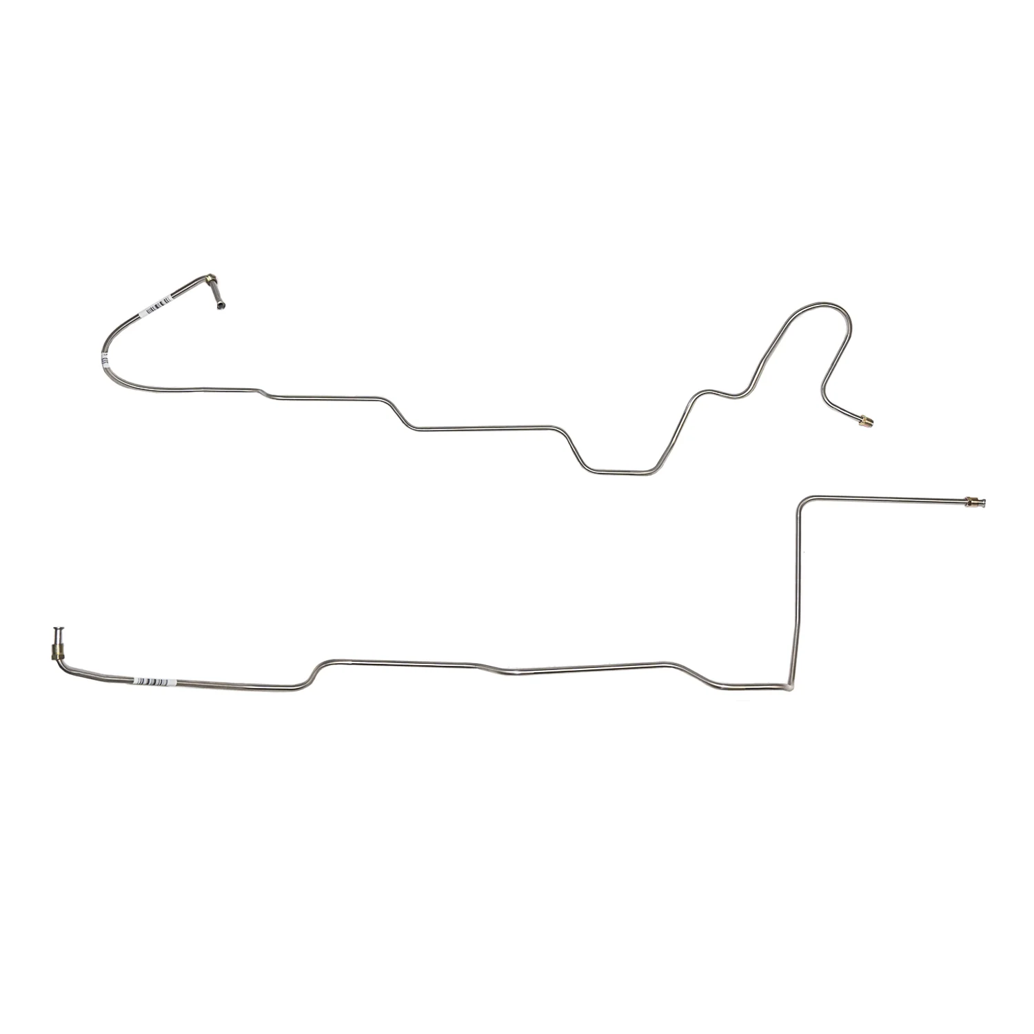 ZTC6602SS- 66' Ford Mustang, 8cyl. C4 2pc Transmission Cooler Line Set; Stainless