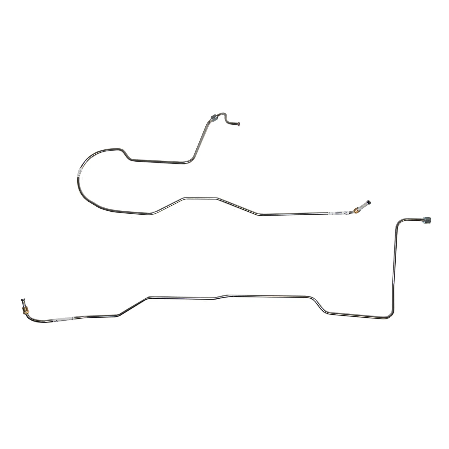 ZTC6701SS- 67-70' Ford Mustang, 6cyl C4 Transmission Cooler Line, 2pc Set; Stainless