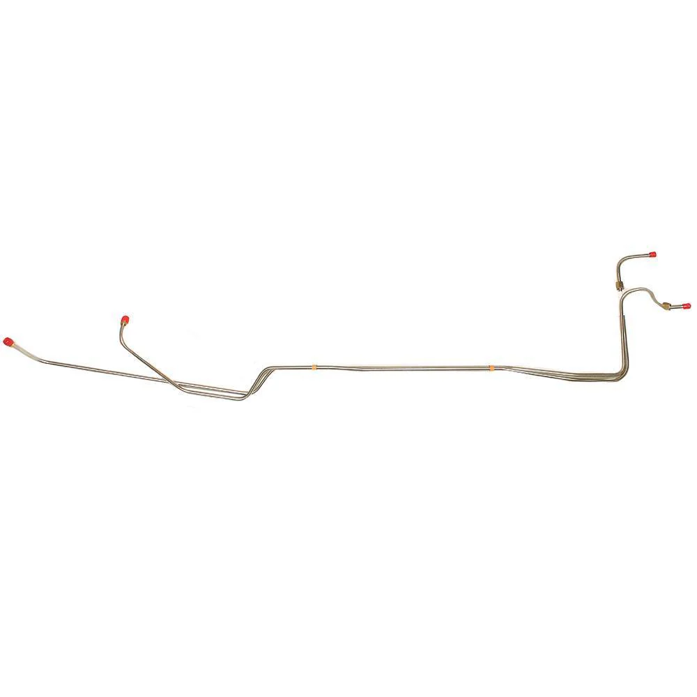 ZTC6703OM- 67-68' Ford Mustang & Mercury Cougar 8cyl. C6 Transmission Cooler Lines, 2pc Set, Through Early 1968; Steel