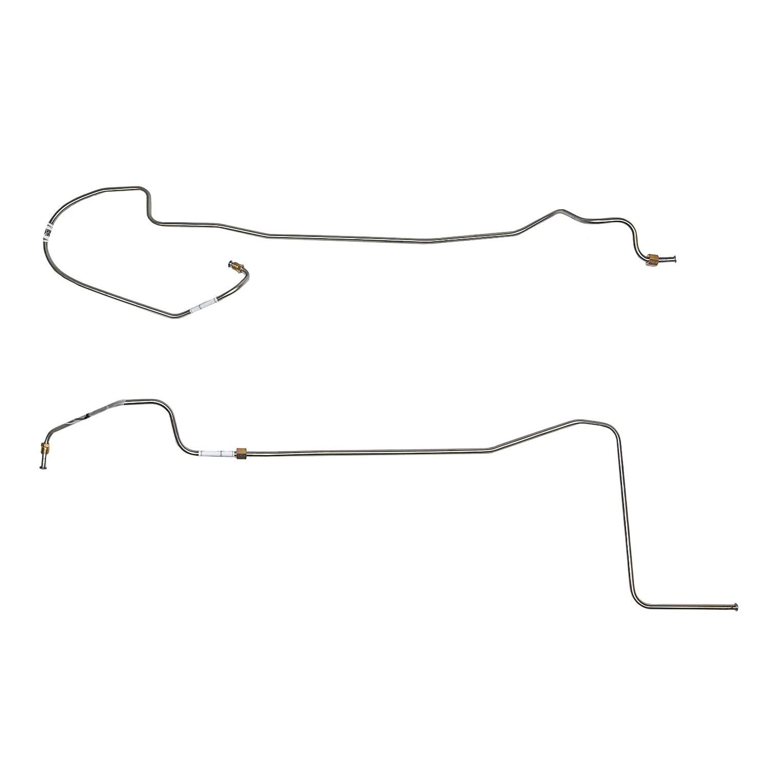ZTC6902SS- 69-70' Ford Mustang & Mercury Cougar, 351W w/ FMX Transmission Cooler Lines, w/ Heavy Duty Cooling, 2pc Line Set; Stainless